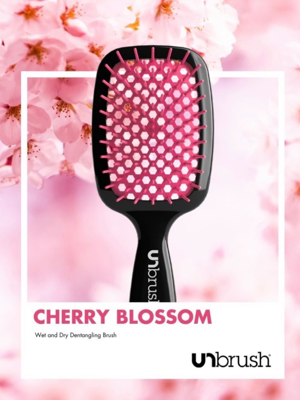 Cherry Blossom Pink Detangling Hair Brush